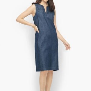 TALBOTS Sleeveless Denim Dress